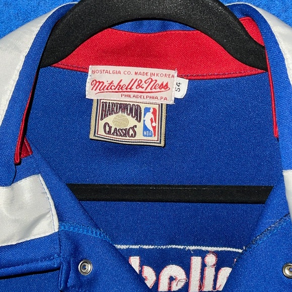 Authentic Mitchell & Ness NBA Philadelphia 76ers Player Courtside Jersey Size 54 - Picture 3 of 7